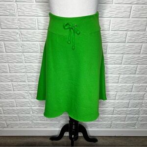 RALPH LAUREN Vintage Y2K Blue Label  Kelly Green Fleece Skirt Size S